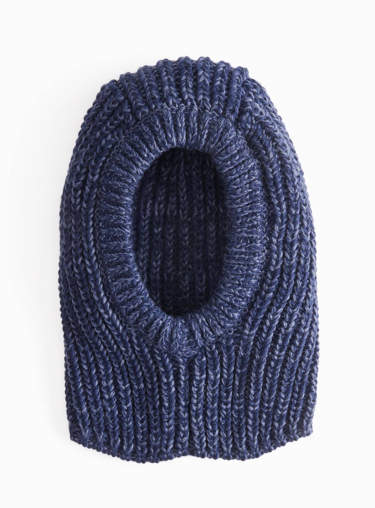 Navy Twist Ribbed Knit Balaclava 3-5 years - Image 1