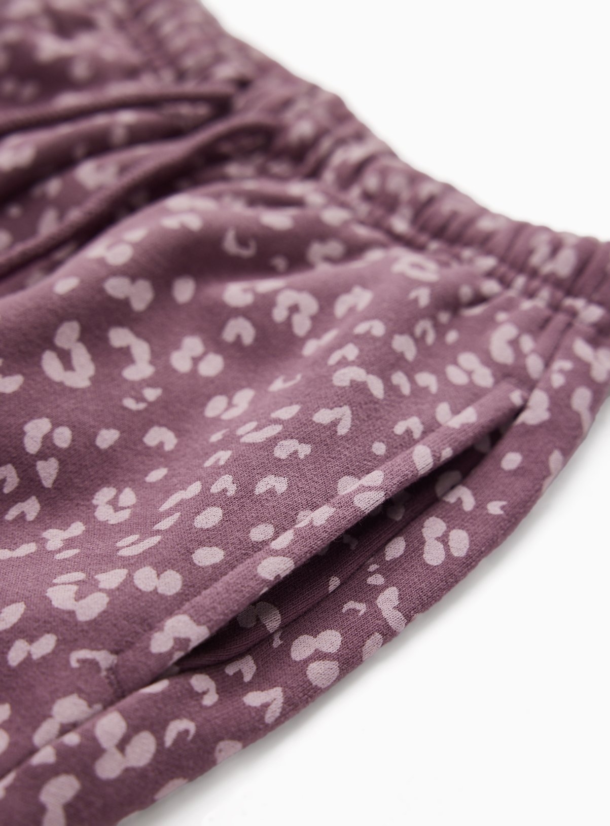 Purple Leopard Print Joggers 12 years - Image 2 thumbnail