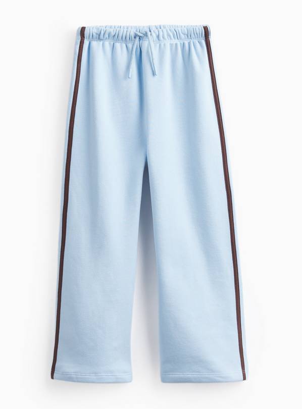 Blue Side Stripe Wide Leg Joggers 12 years
