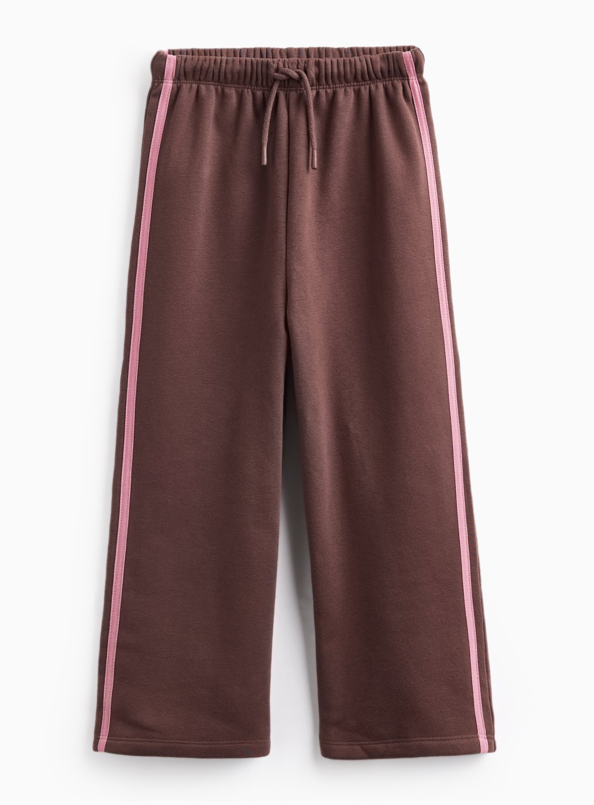 Brown Side Stripe Wide Leg Joggers 11 years - Image 3 thumbnail