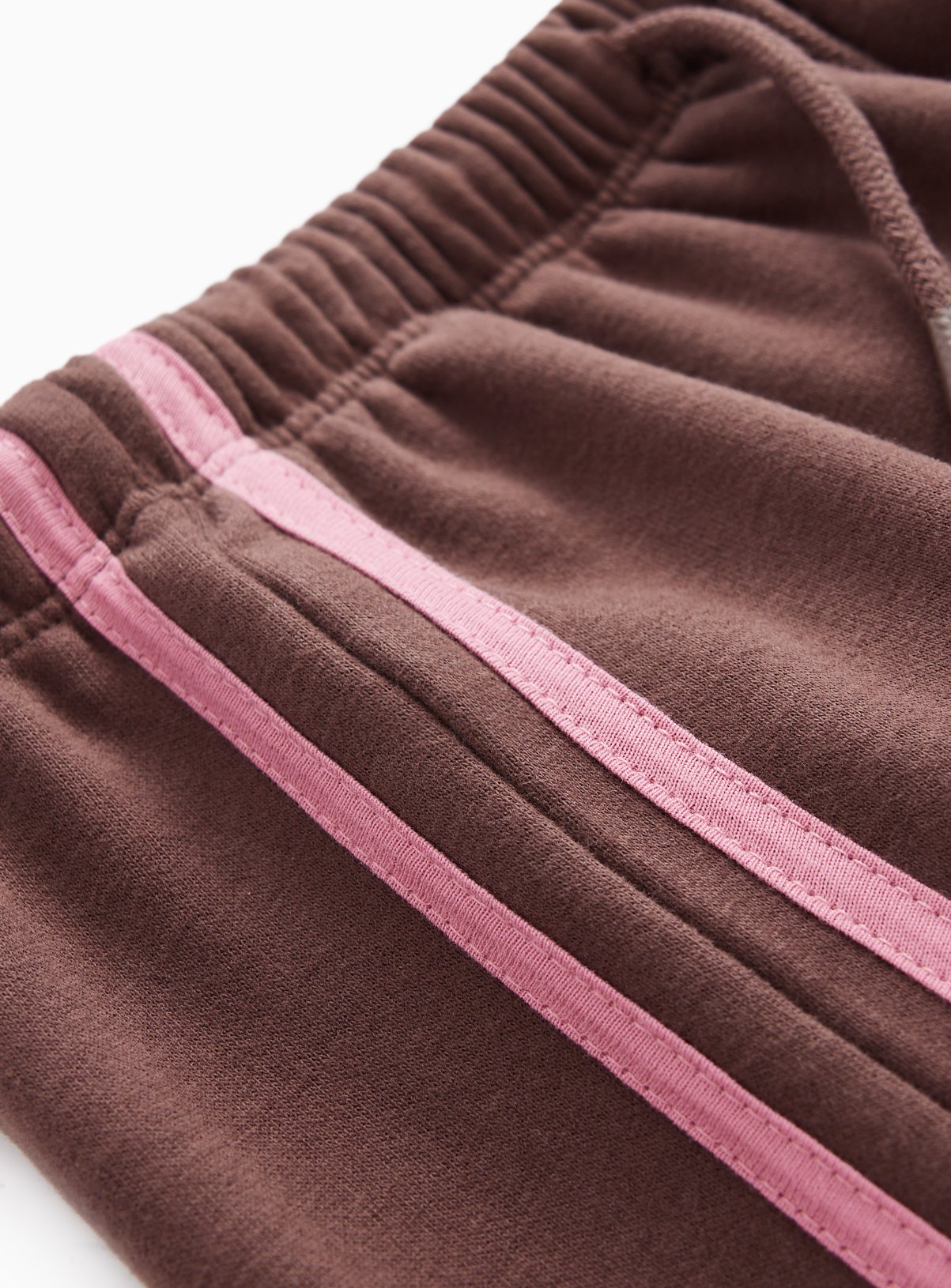 Brown Side Stripe Wide Leg Joggers 11 years - Image 4 thumbnail