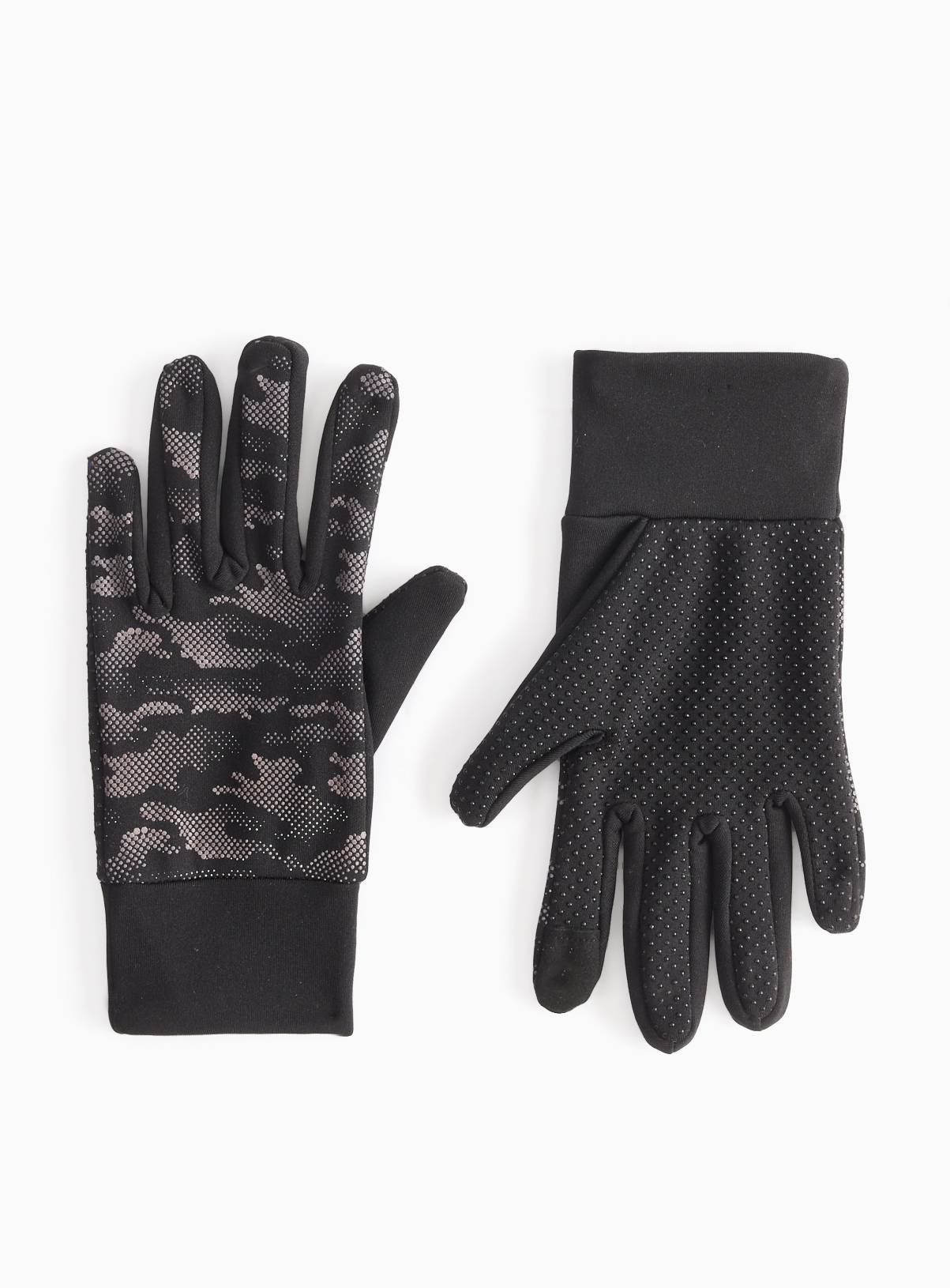 Black Camo Active Gloves 6-9 years - Image 1