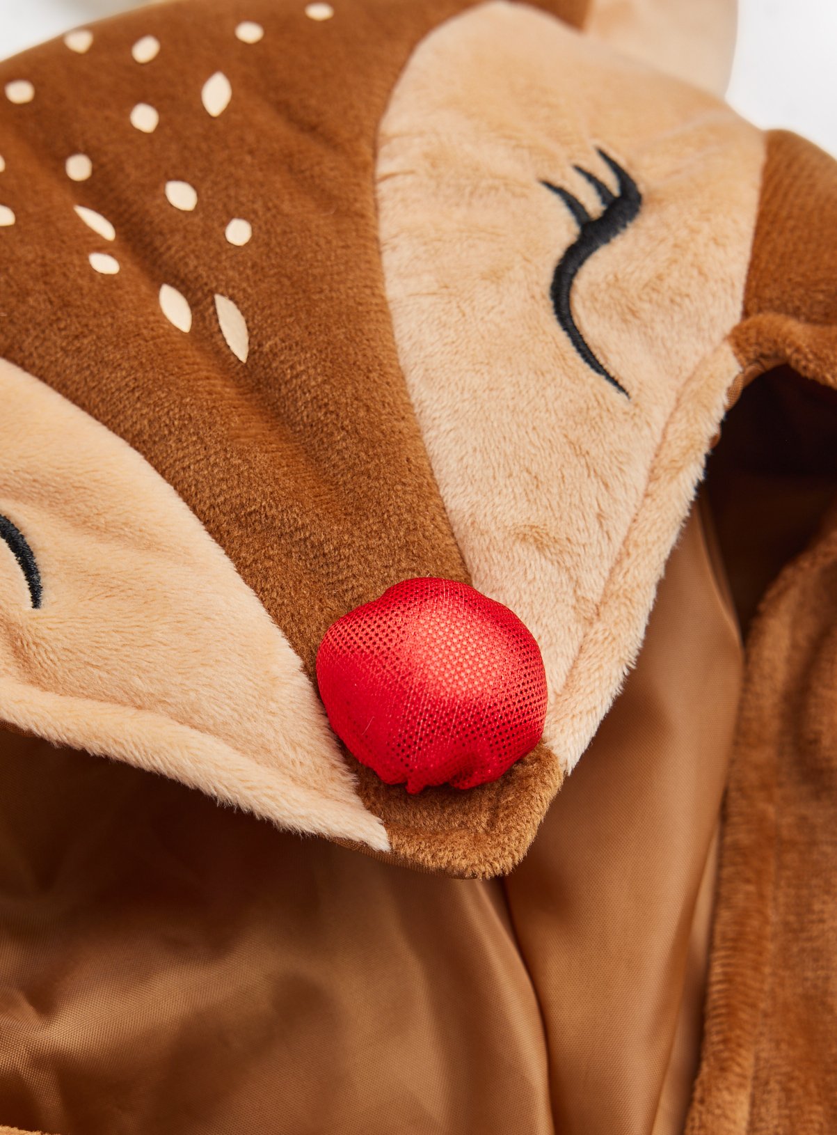 Christmas Brown Reindeer Cape One Size - Image 2 thumbnail