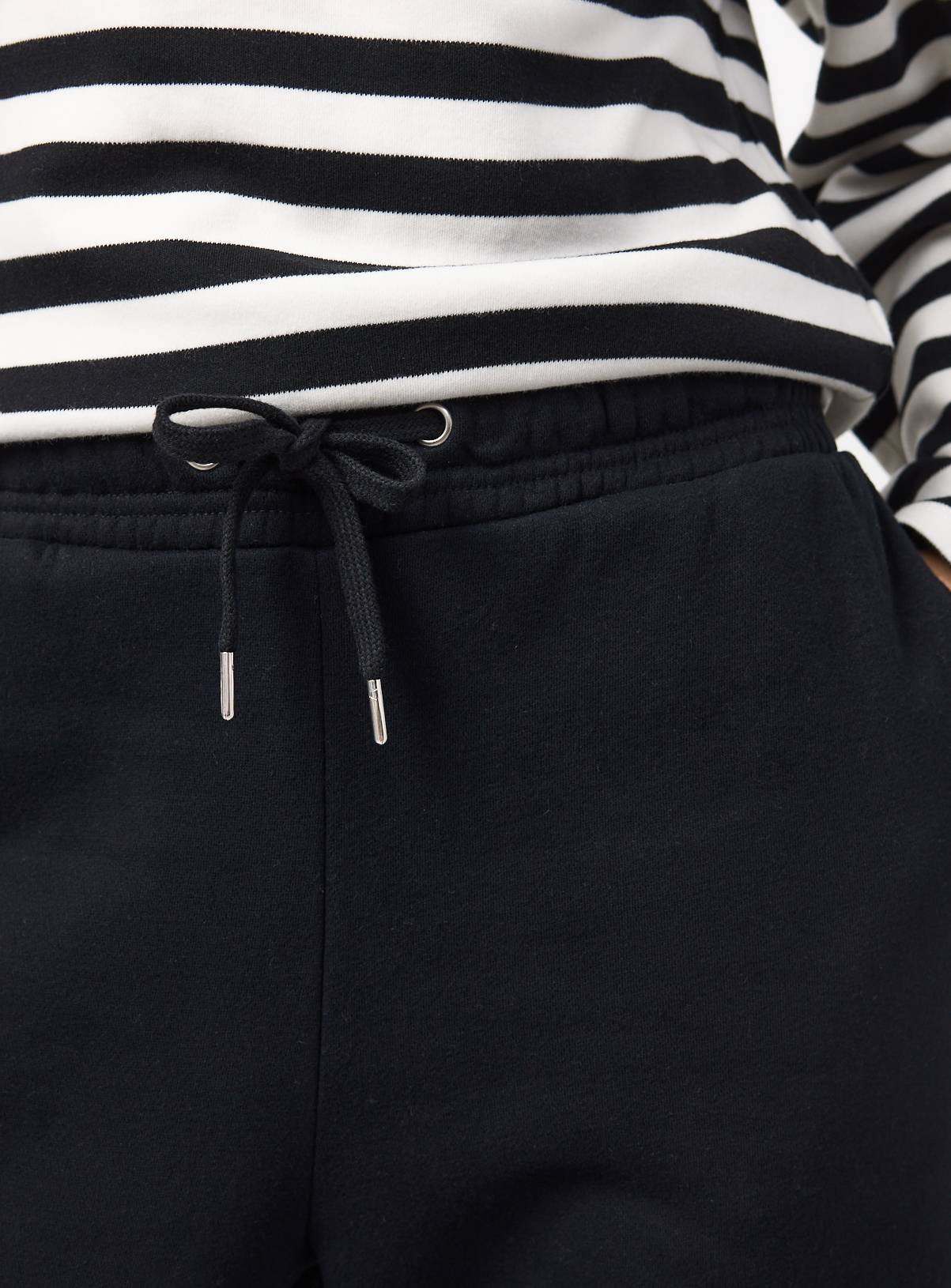 Black Wide Leg Joggers XXL - Image 3