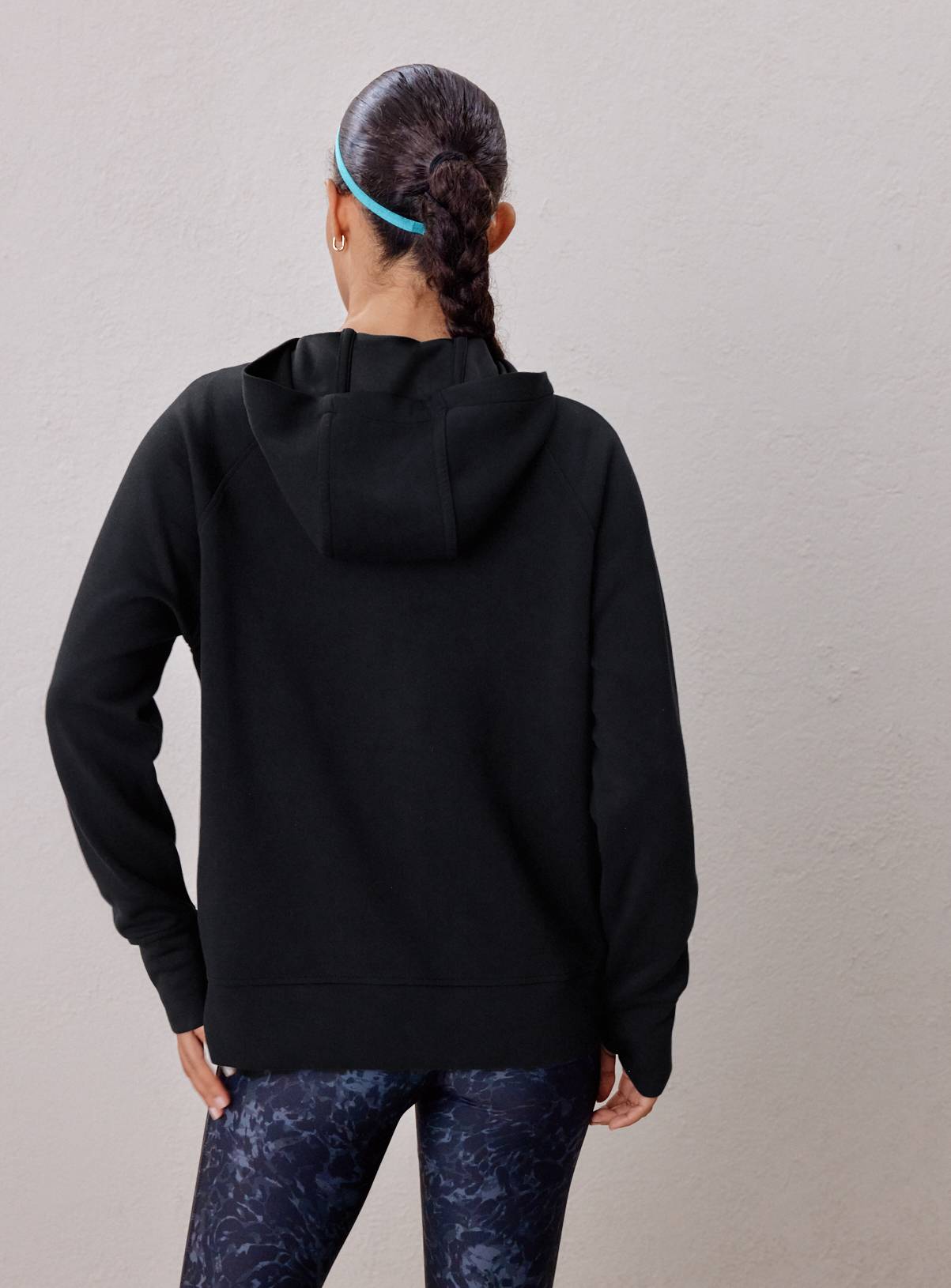 REAKTIV Black Scuba Longline Hoodie S - Image 6