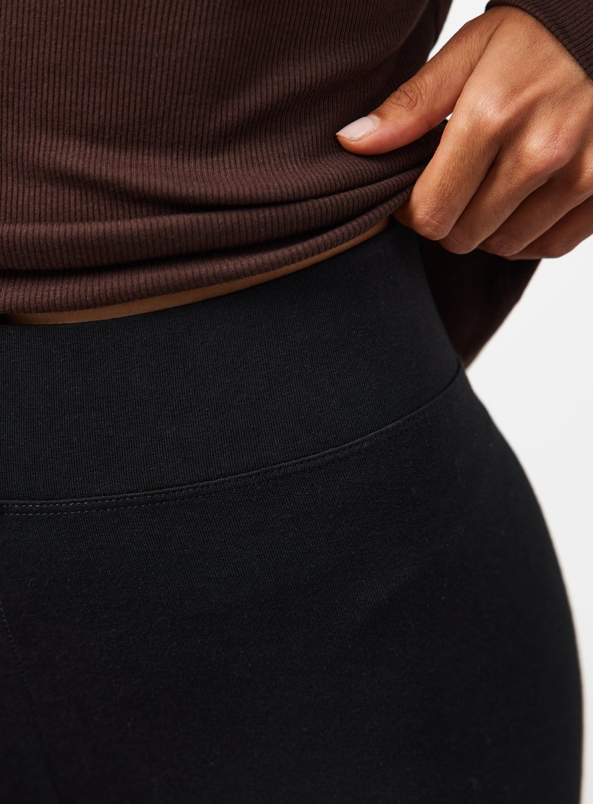Black Modal Leggings XS - Image 3 thumbnail