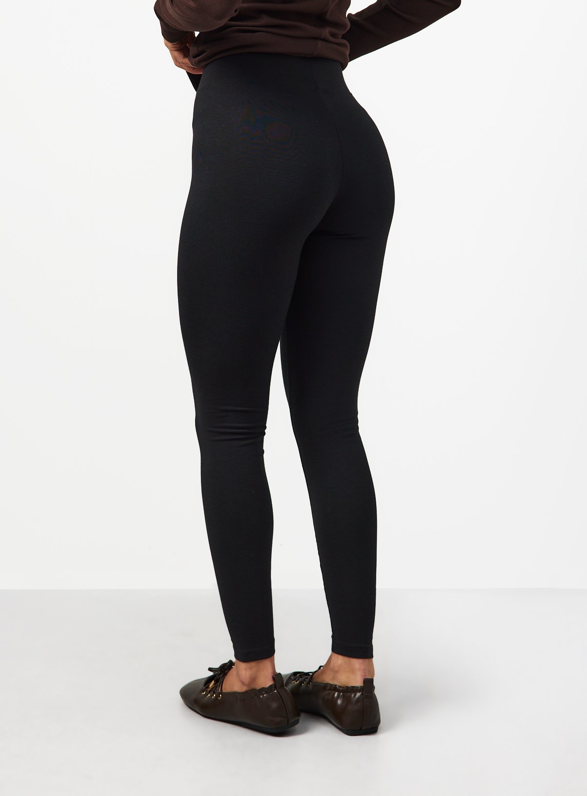 Black Modal Leggings XS - Image 4 thumbnail