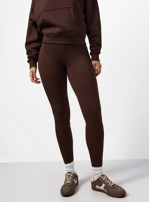 Brown Modal Leggings XS