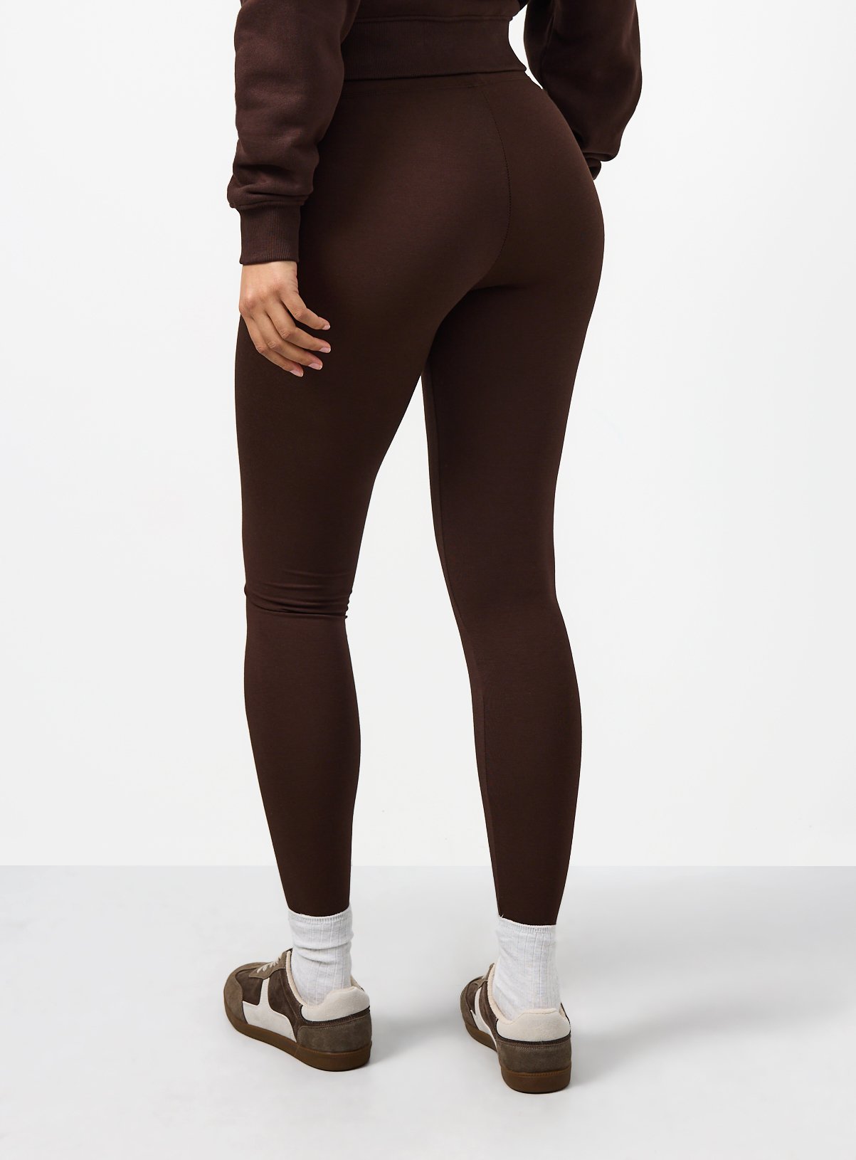 Brown Modal Leggings XL - Image 4 thumbnail
