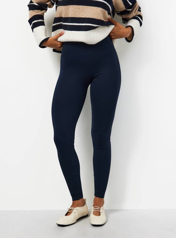 Navy Modal Leggings L