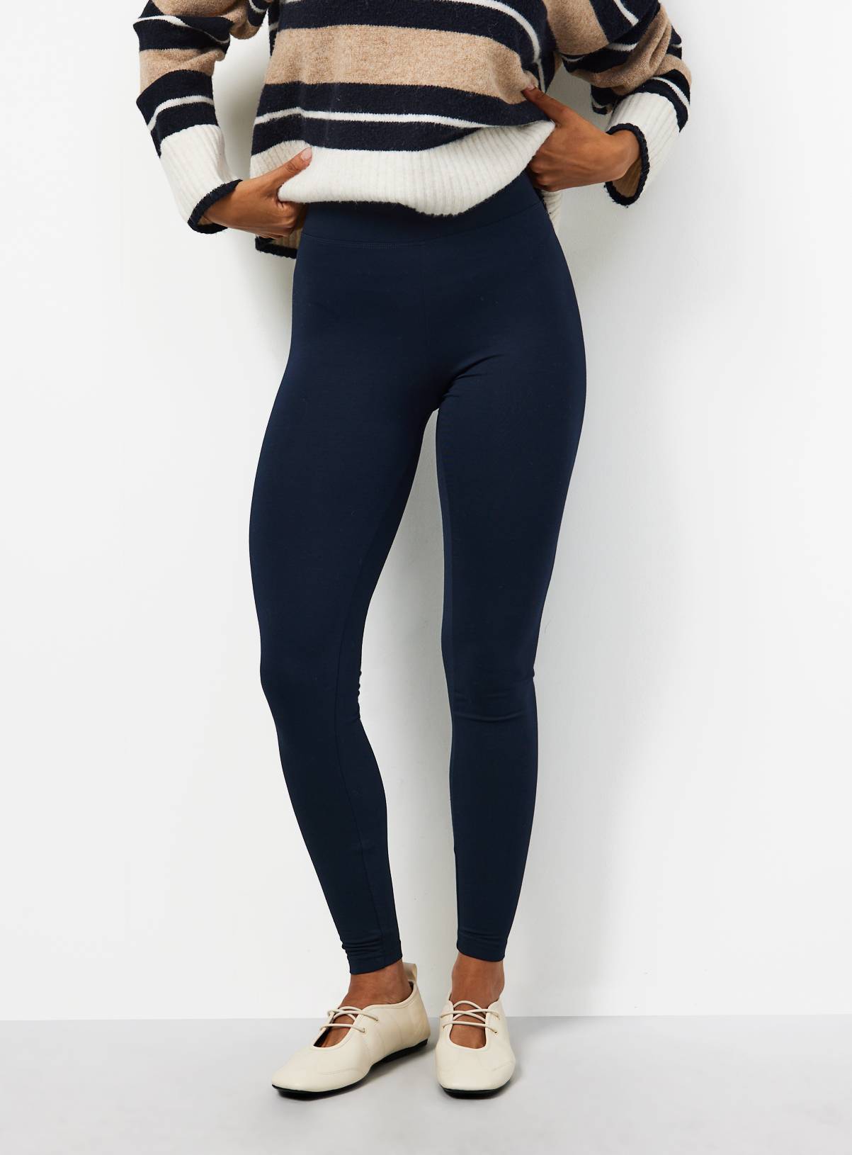 Navy Modal Leggings XL - Image 1