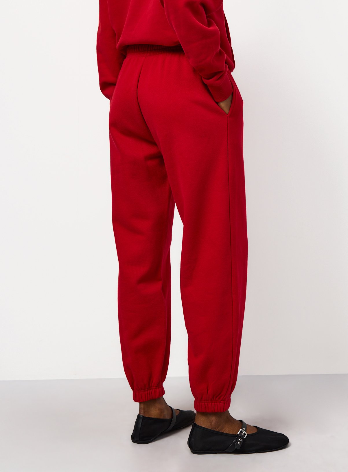 Red Tapered Joggers L - Image 4 thumbnail