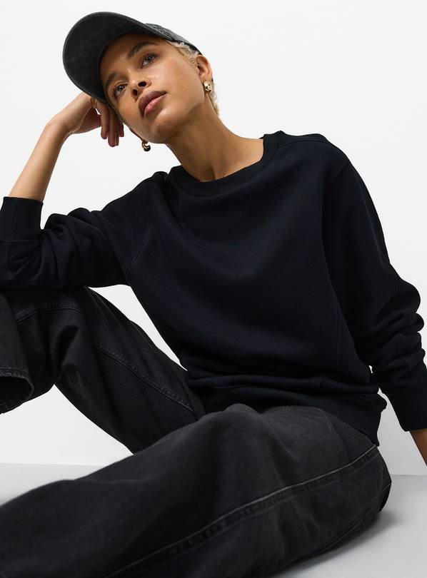 Black Pure Cotton Sweatshirt M