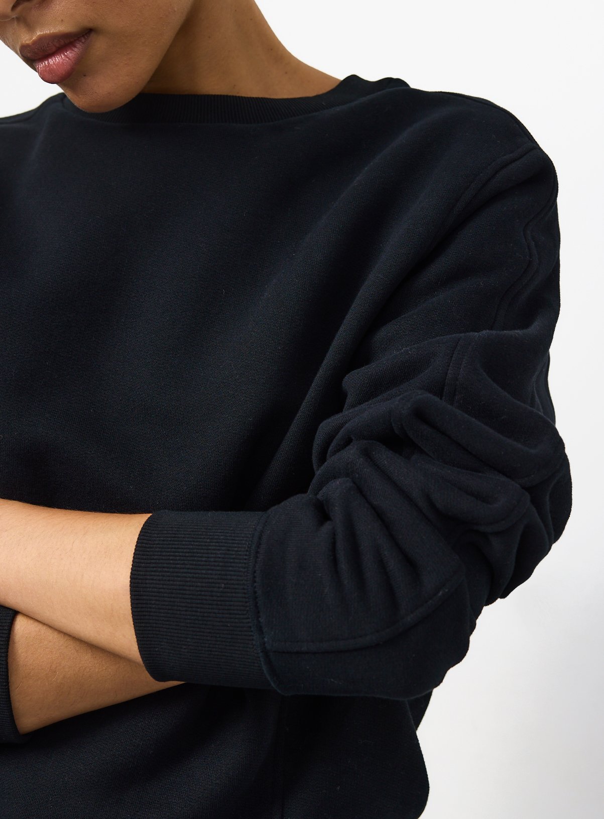 Black Pure Cotton Sweatshirt M - Image 3 thumbnail