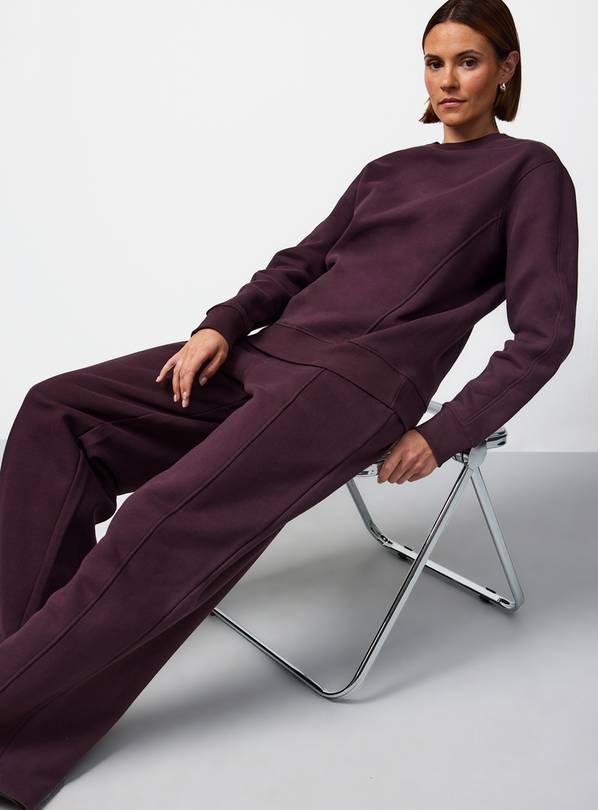 Plum Plain Cotton Sweatshirt M
