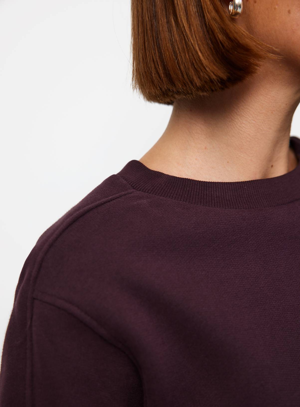 Plum Pure Cotton Sweatshirt M - Image 3