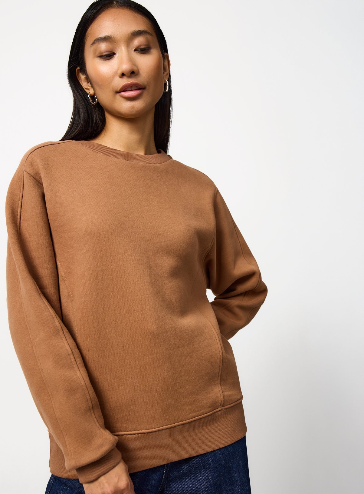 Tan Pure Cotton Sweatshirt XXL - Image 1 thumbnail