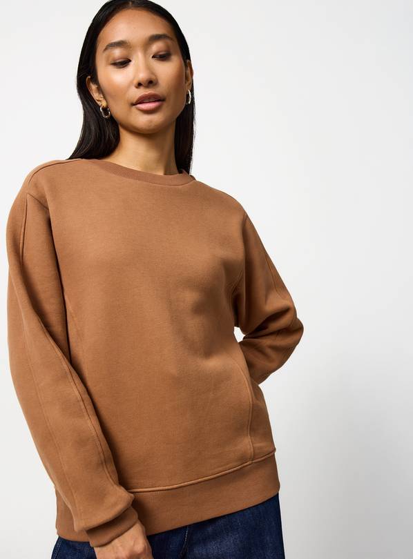 Tan Plain Cotton Sweatshirt XXL