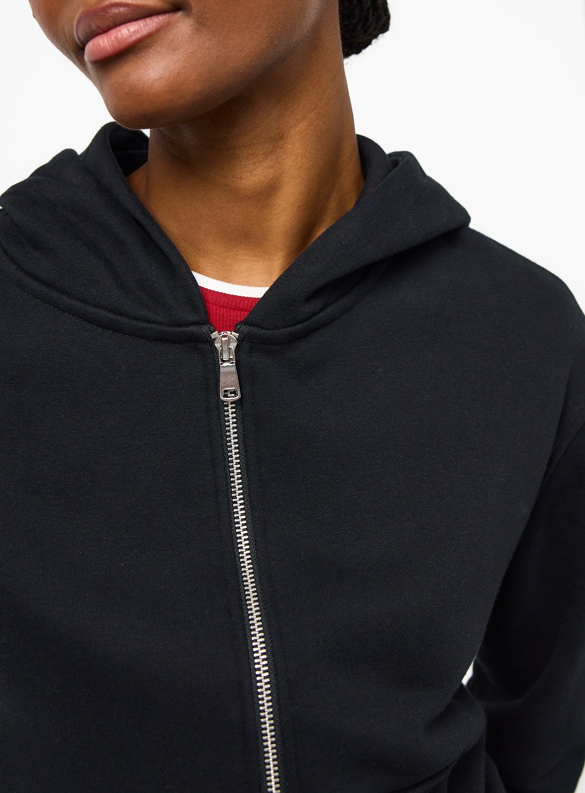 Black Core Zip Through Hoodie XXL - Image 3 thumbnail
