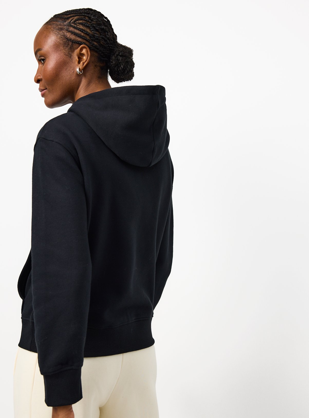 Black Core Zip Through Hoodie XXL - Image 4 thumbnail