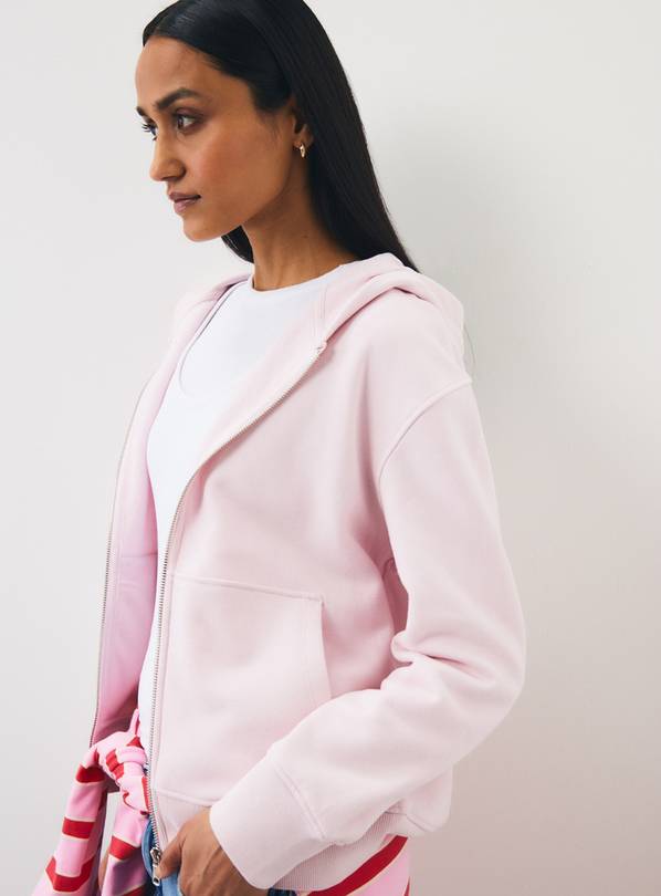 Pink Core Zip Through Hoodie S