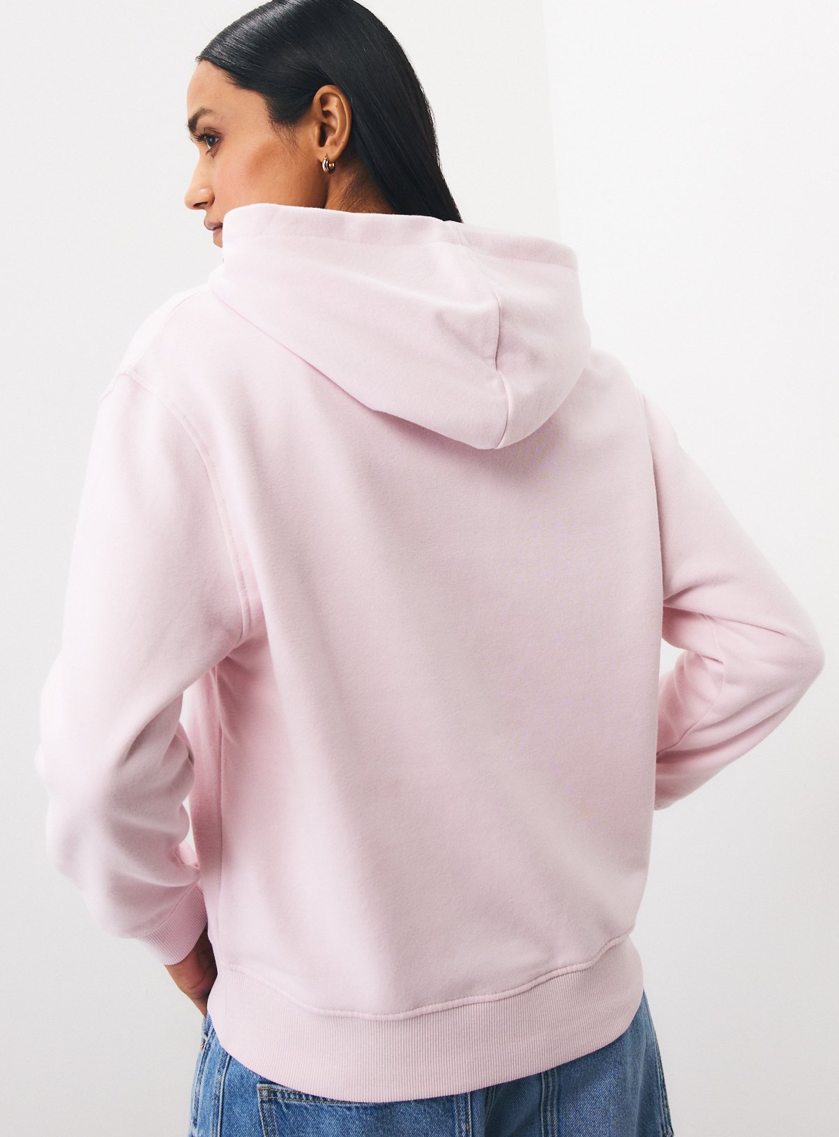Pink Core Zip Through Hoodie M - Image 4 thumbnail
