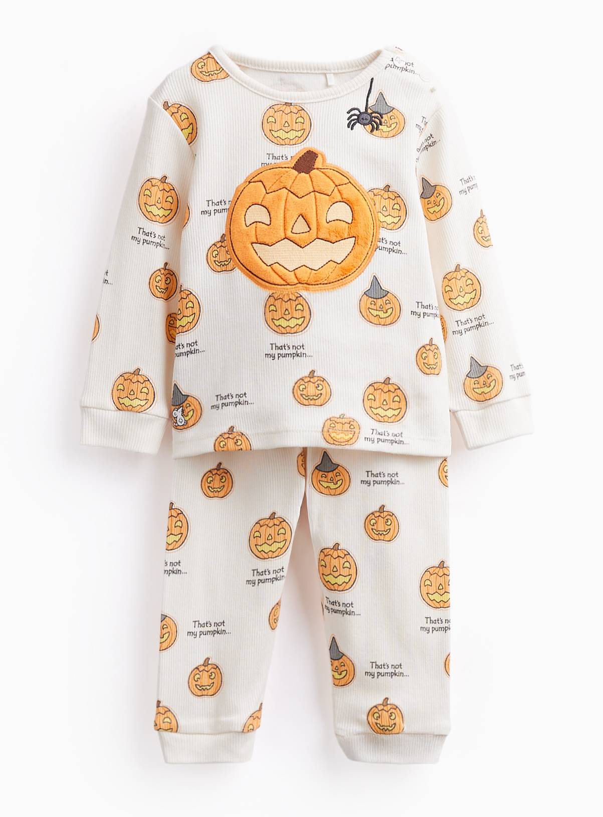 Halloween That's Not My... Pumpkin Print Cotton Pyjama Set 3-6 months - Image 1