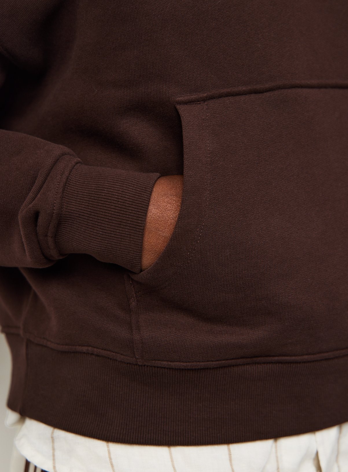 Brown Pure Cotton Oversized Hoodie XL - Image 3 thumbnail