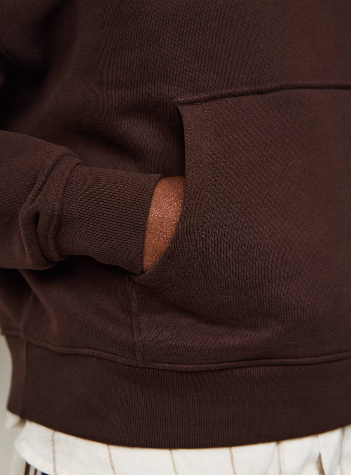 Brown Pure Cotton Oversized Hoodie XL - Image 3