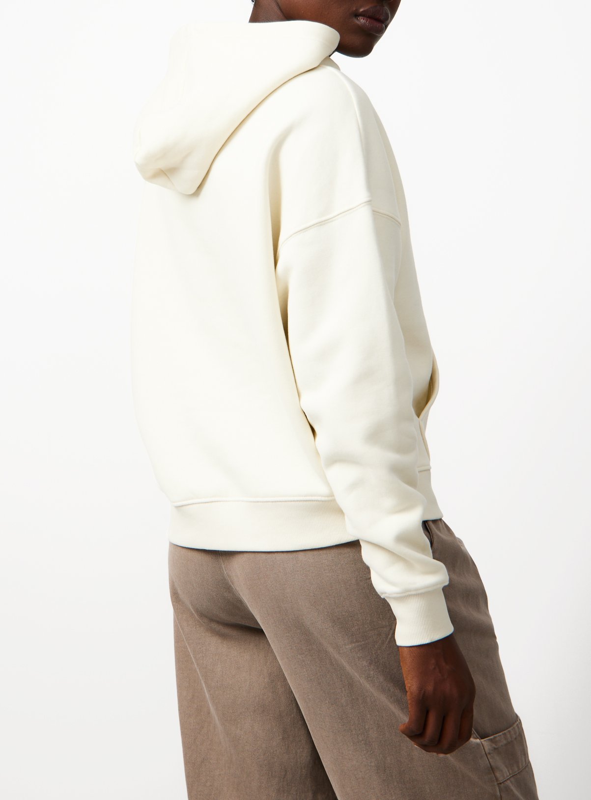 Cream Pure Cotton Oversized Hoodie M - Image 4 thumbnail
