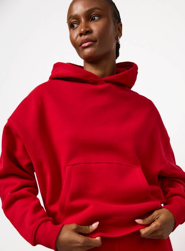 Red Oversized Hoodie S