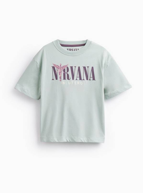 Light Green Nirvana In Utero Graphic T-Shirt 7 years