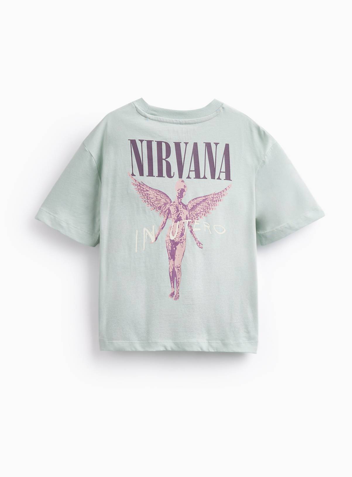 Light Green Nirvana In Utero Graphic T-Shirt 11 years - Image 2