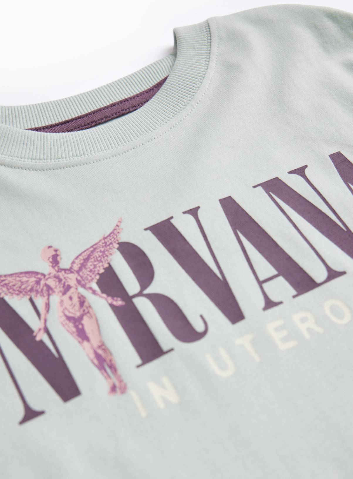 Light Green Nirvana In Utero Graphic T-Shirt 11 years - Image 3