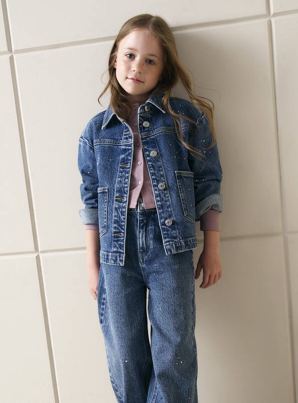 Mid Denim Shacket 11-12 years