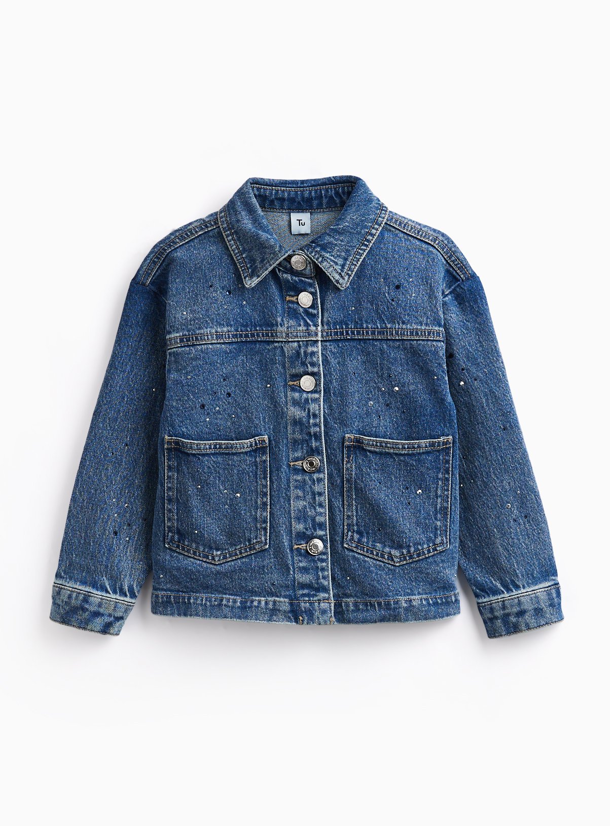 Mid Denim Shacket 7-8 years - Image 2 thumbnail