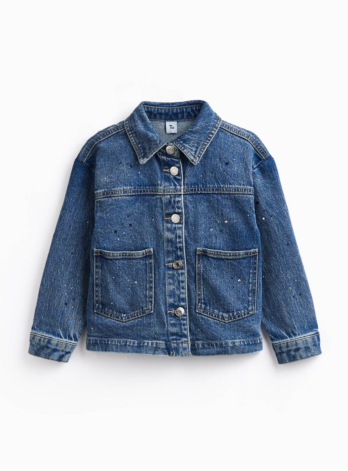 Mid Denim Shacket 7-8 years - Image 2