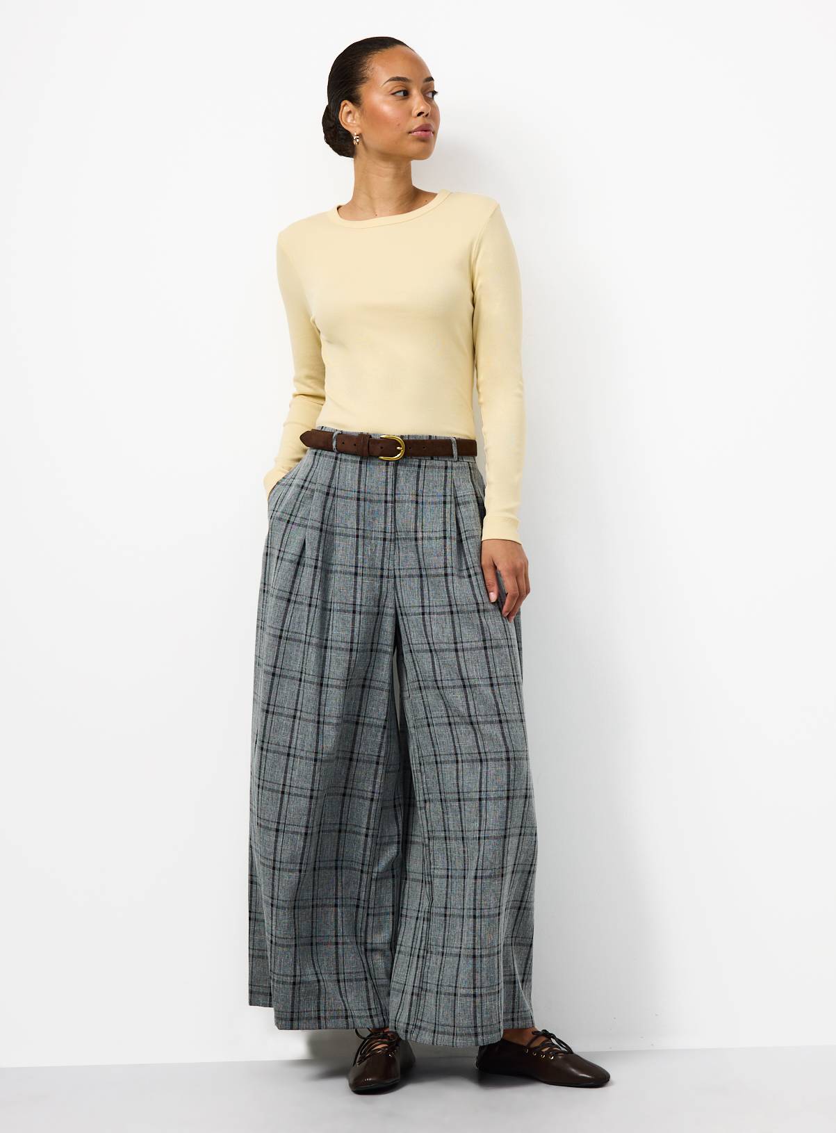 Yellow Modal Ribbed Long Sleeve Top 24 - Image 2