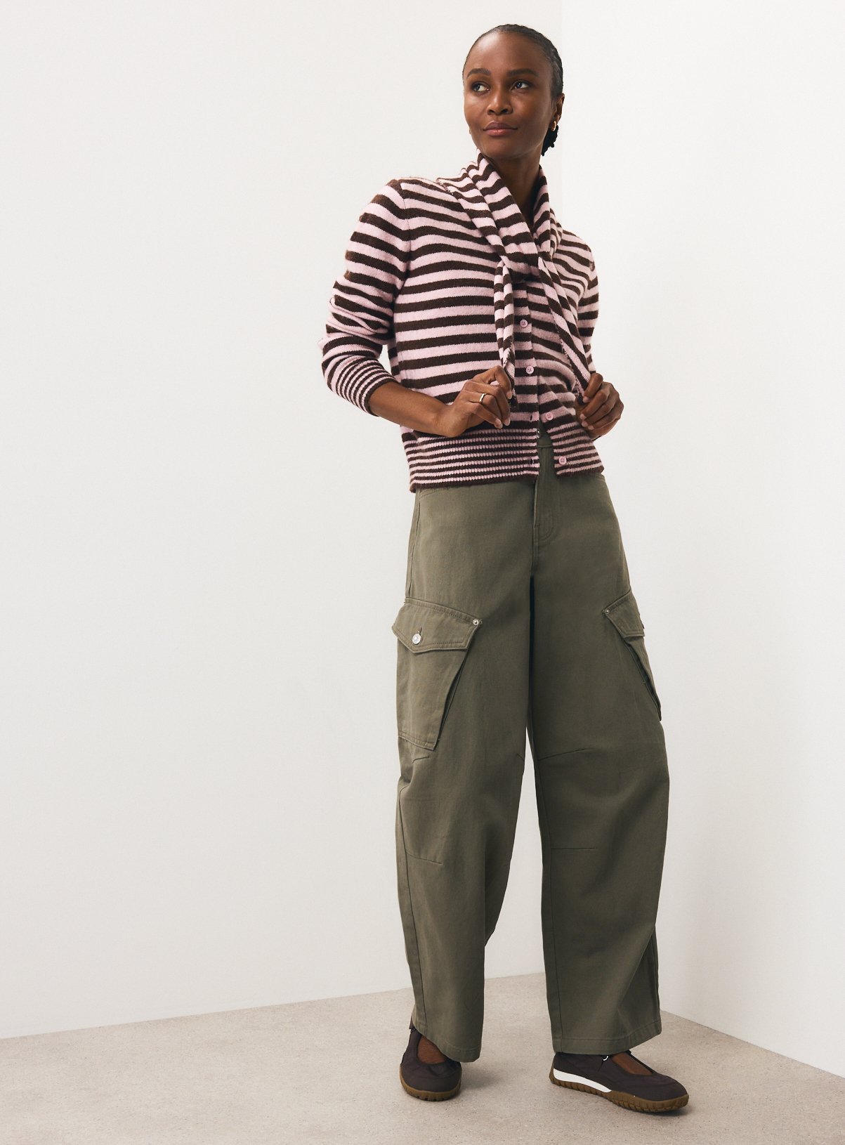 Stripe Scarf Cardigan 10 - Image 3 thumbnail