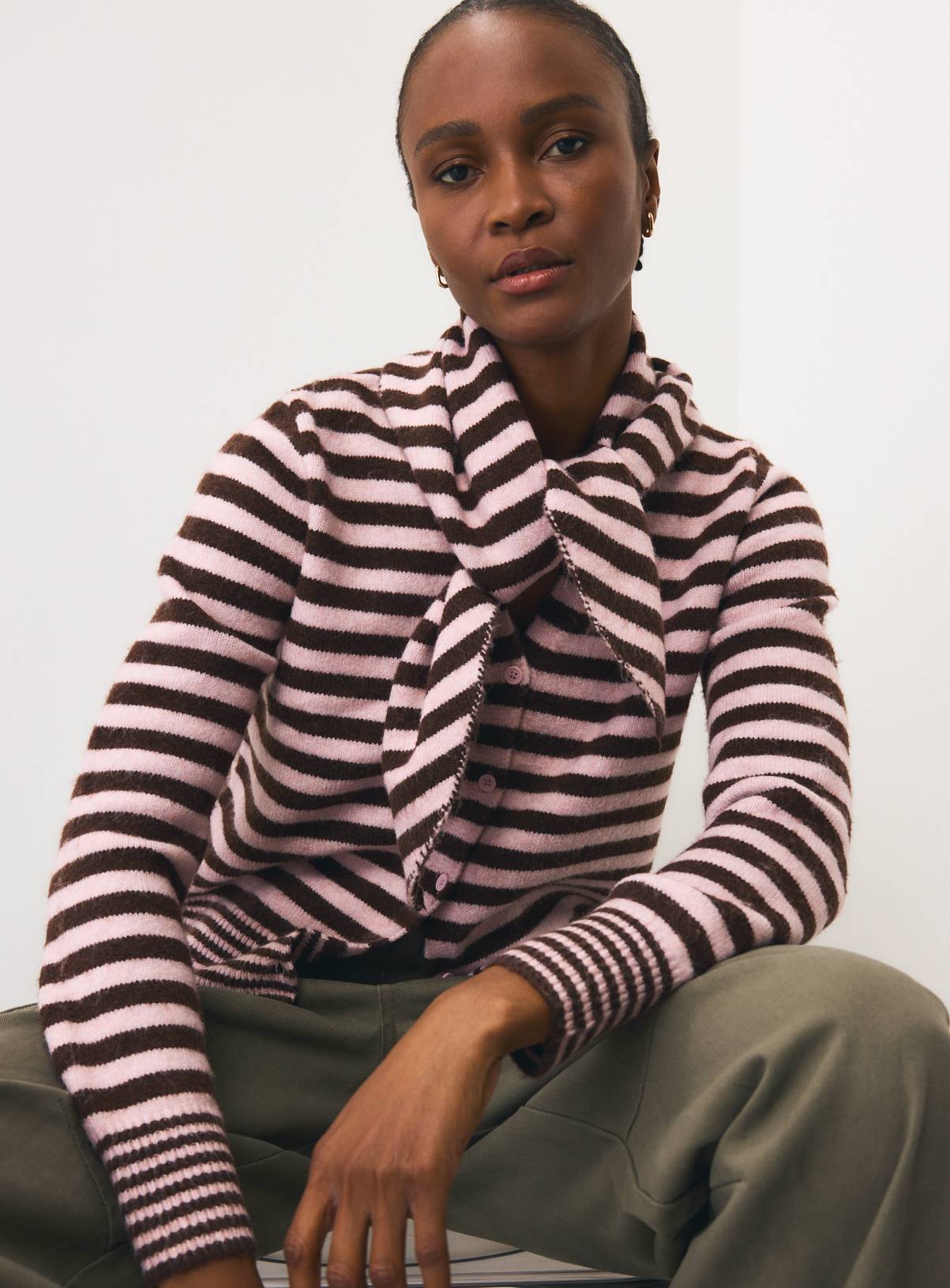 Stripe Scarf Cardigan 20 - Image 1