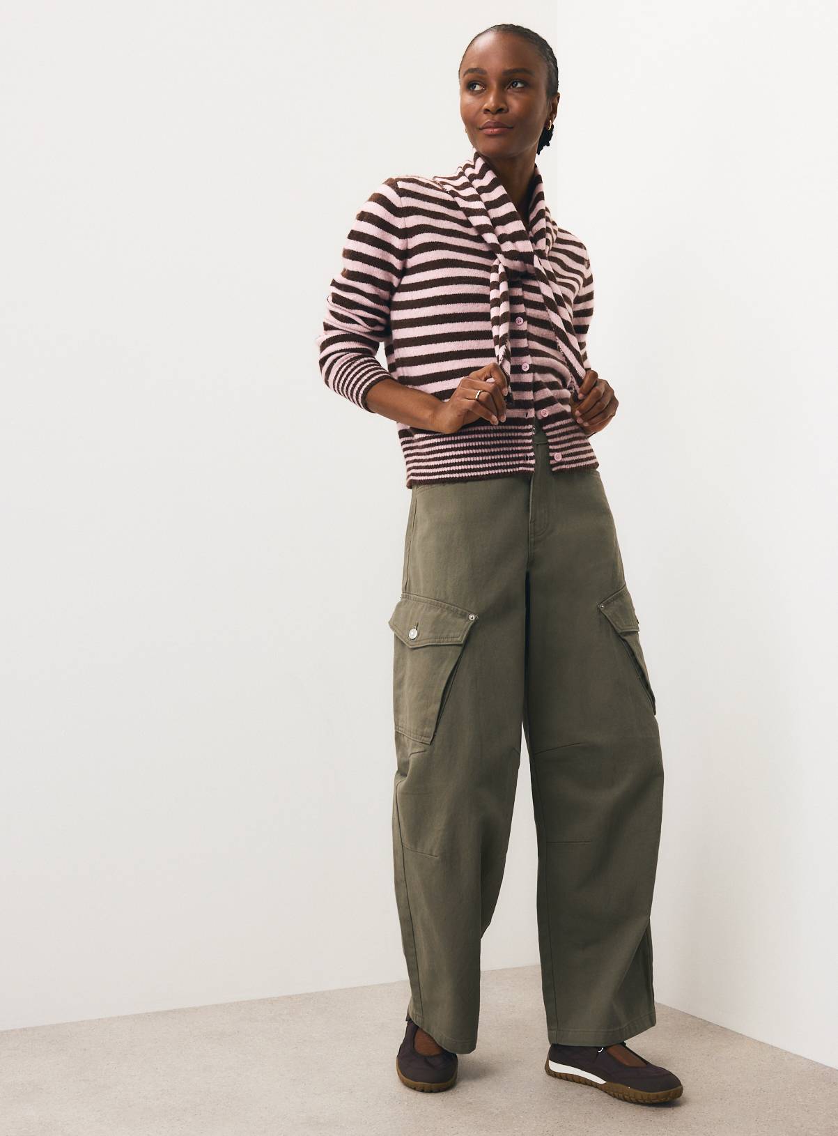 Stripe Scarf Cardigan 20 - Image 3