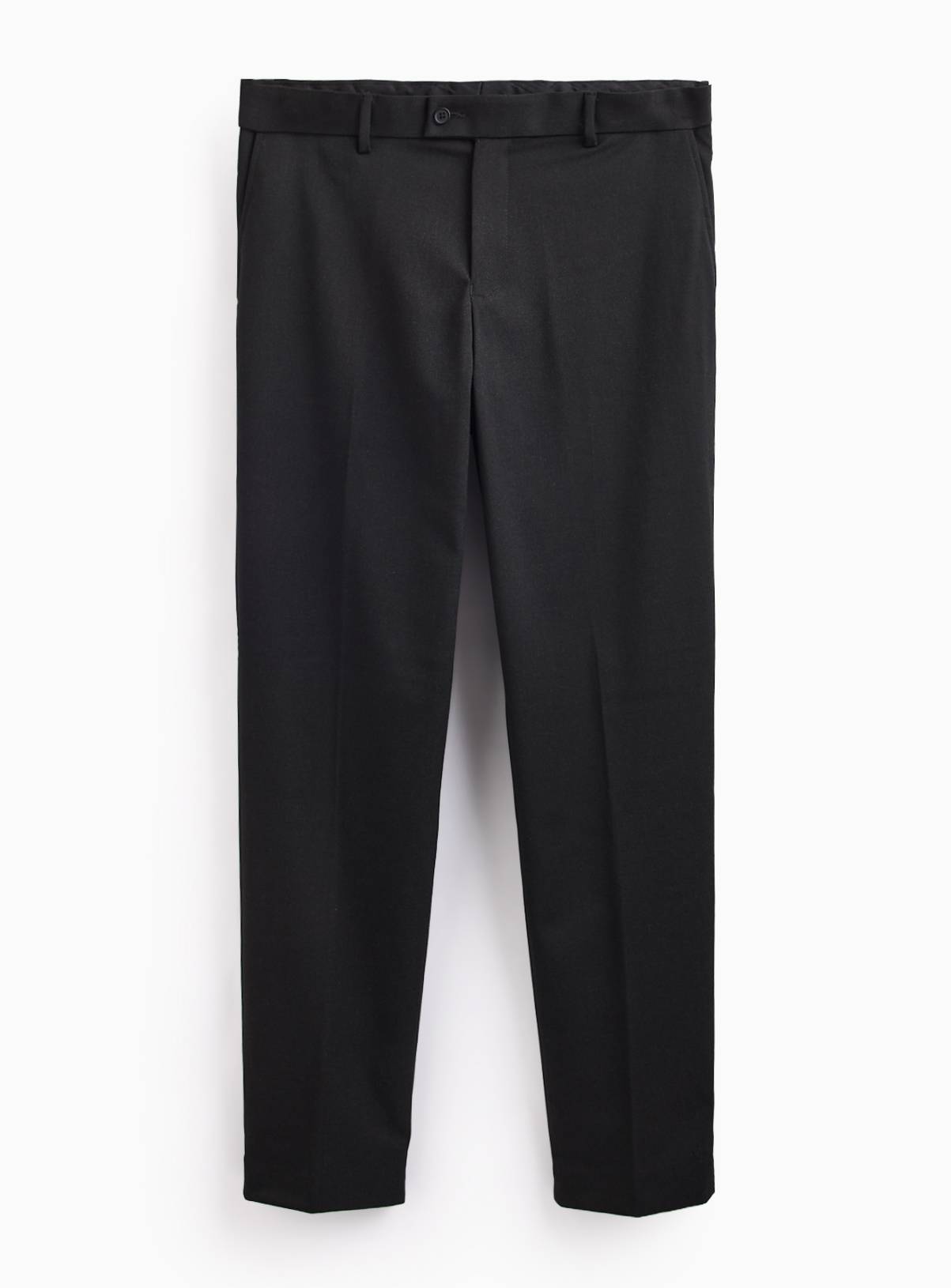 Grey Twill Regular Fit Trousers W42 L29 - Image 1