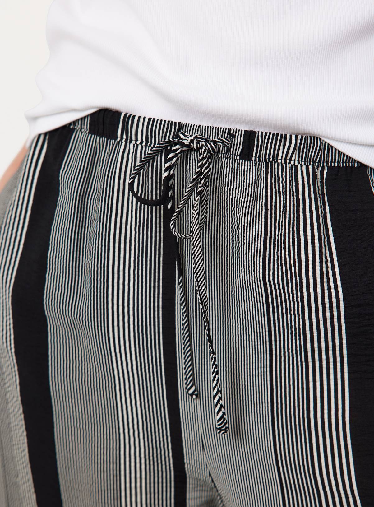 Black Stripe Print Culottes 10 - Image 3