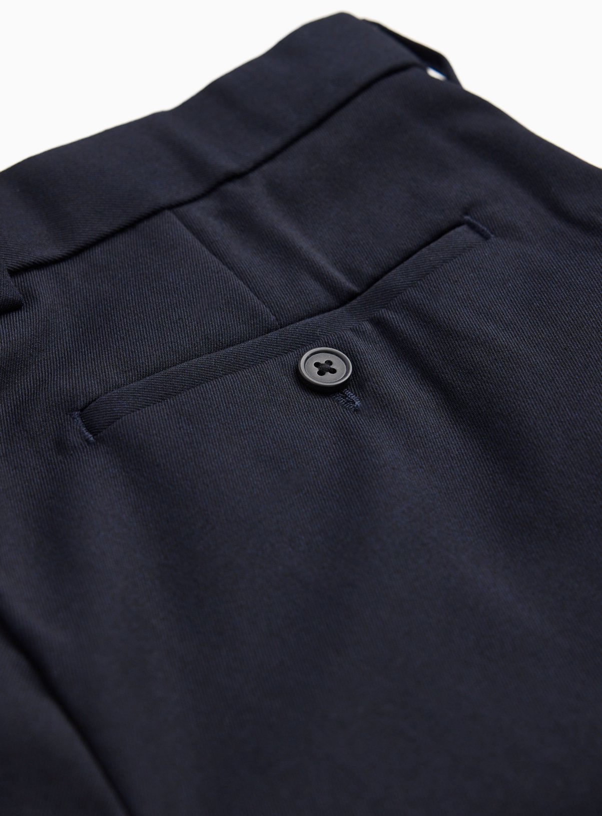 Navy Regular Fit Twill Trousers W42 L33 - Image 4 thumbnail