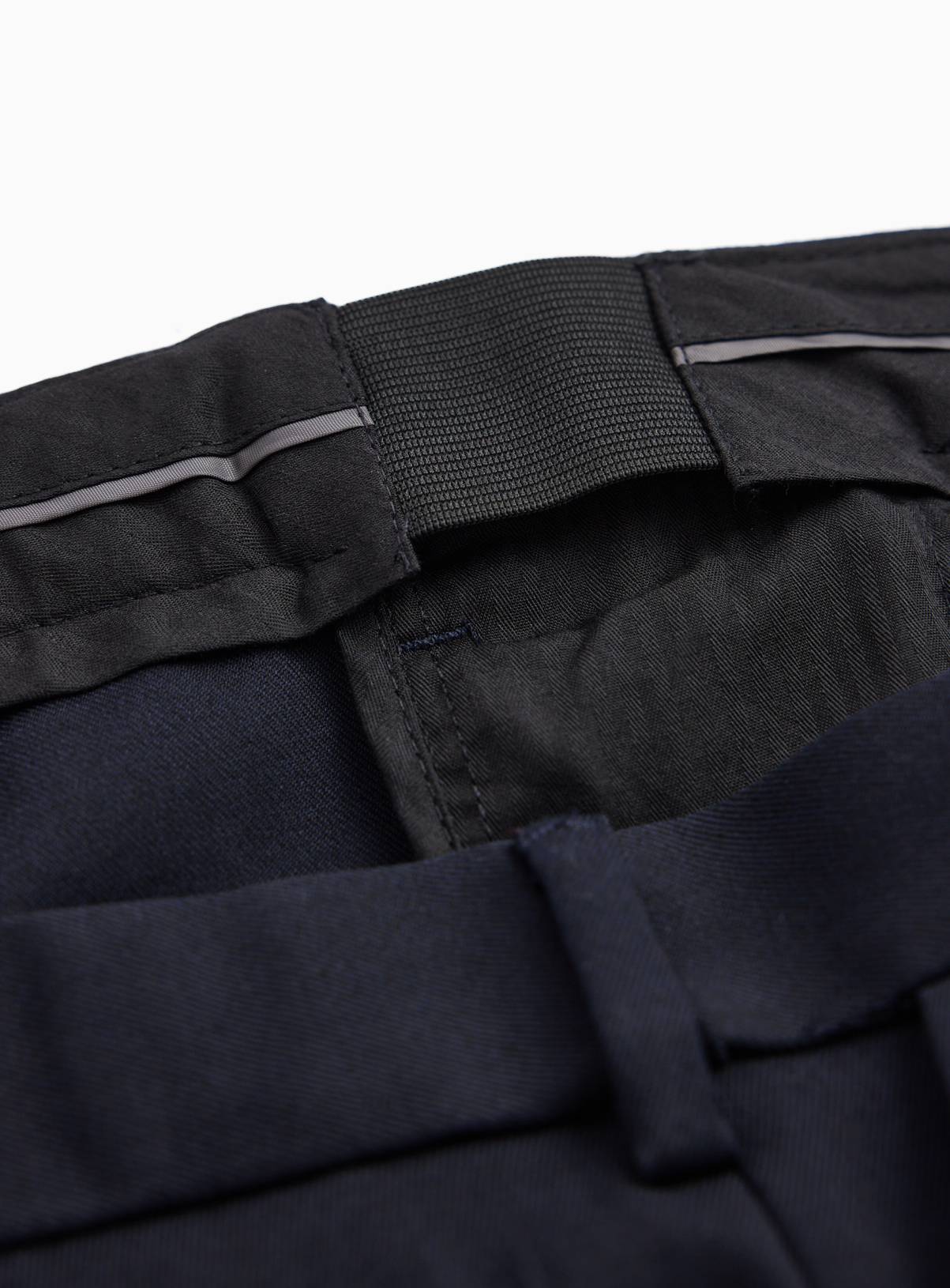 Navy Regular Fit Twill Trousers W42 L33 - Image 5