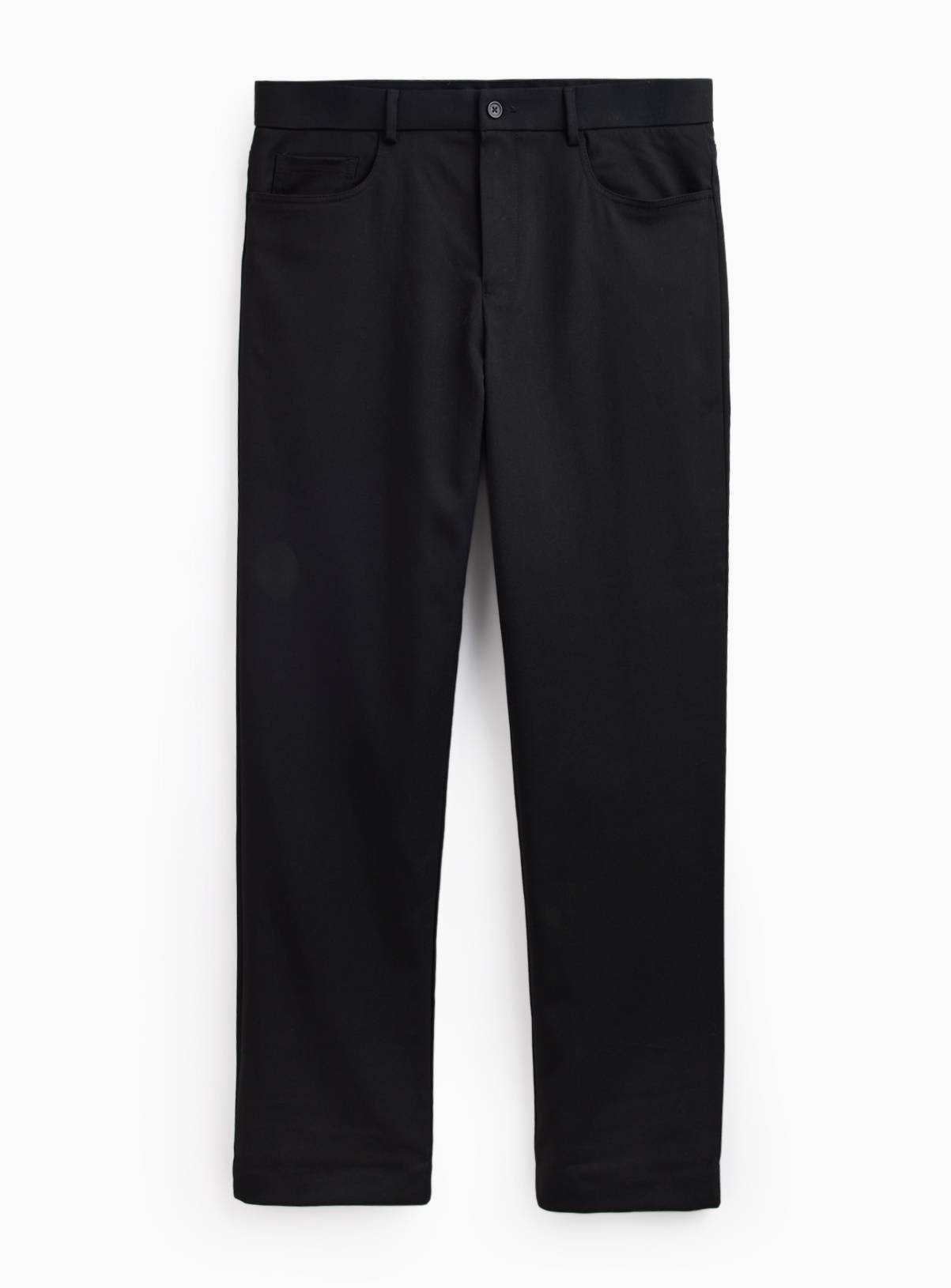 Black Regular Fit Smart Trousers W44 L29 - Image 3