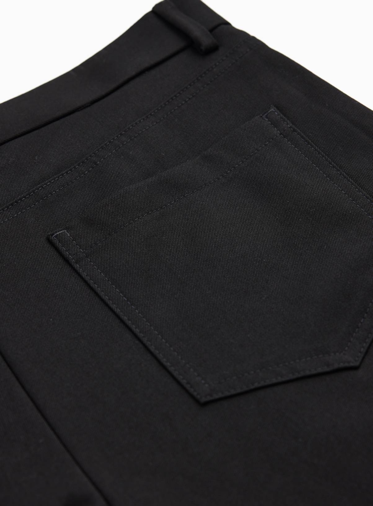 Black Regular Fit Smart Trousers W44 L29 - Image 4