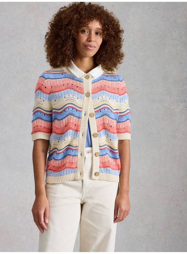 WHITE STUFF Isabella Wavy Cardigan 18