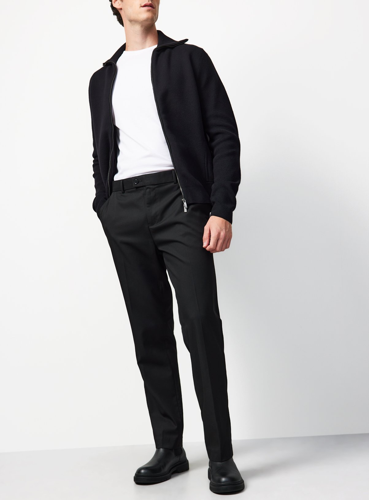 Black Regular Fit Trousers 2 Pack W40 L33 - Image 2 thumbnail