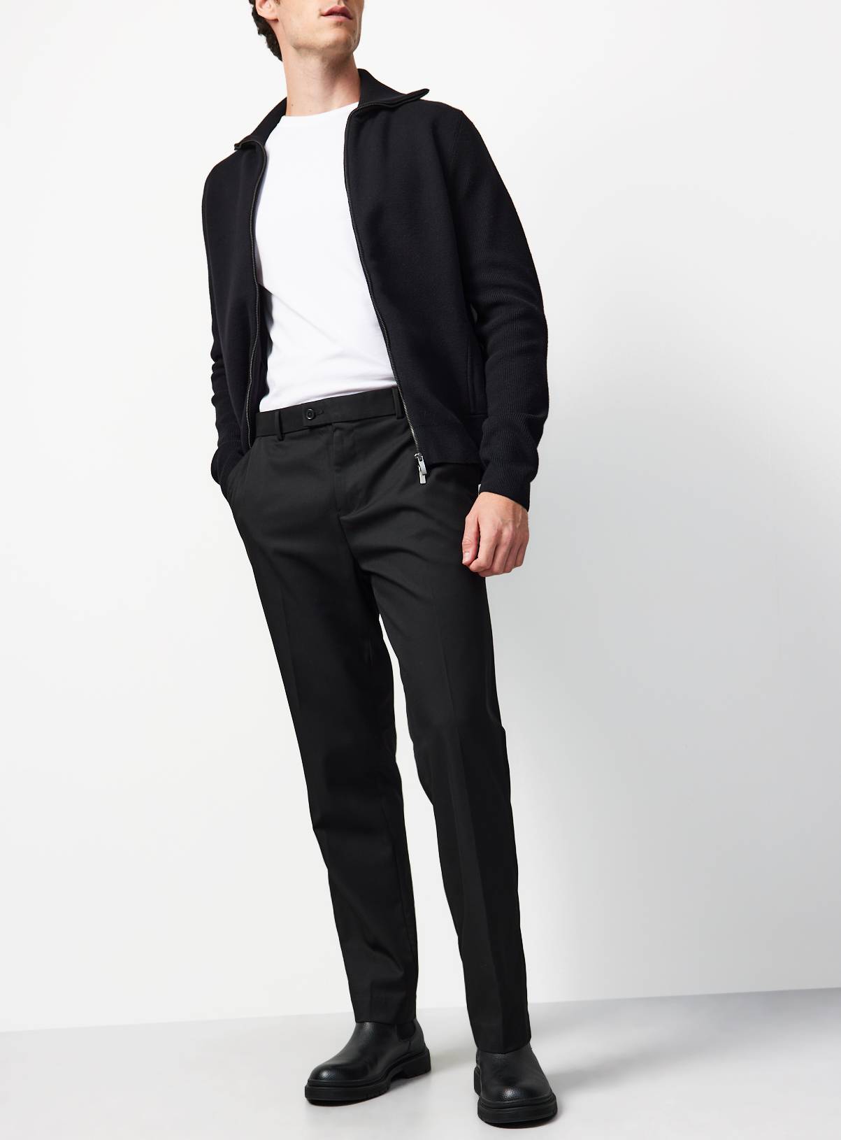 Black Regular Fit Trousers 2 Pack W40 L33 - Image 2